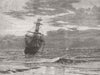 SEASCAPES. Turner medal prize landscape of 1870 old antique print picture