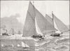 SHIPS. Yachting Season. -tonner race, Thames 1882 old antique print picture