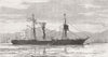 SHIPS. The Chinese tea-ship Mee-Foo 1882 old antique vintage print picture