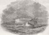 KENT. South Foreland, with upper & lower lights 1846 old antique print picture