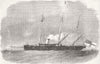 BOATS. HM Ship Seagull, Commander Montagu O'Reilly 1856 old antique print