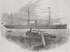 BOATS. Steamship Gallia, Cunard fleet 1879 old antique vintage print picture