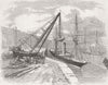 BIRKENHEAD. Livingstone Expedition. Loading launch 1878 old antique print