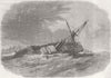 INDIA. Colombo shipwreck, Minicoy Island, Laccadives 1863 old antique print