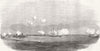 FINLAND. Attacking Russian Forts, Hango Bay 1854 old antique print picture