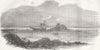 FRANCE. Wreck, Correjou Bay, Brittany 1854 old antique vintage print picture