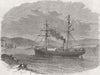 GRAHAMSTOWN. Volunteer, Kowie River, Port Alfred 1862 old antique print