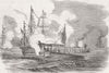 SHIPS. The parting salute 1843 old antique vintage print picture
