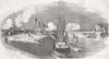 FRANCE. Queen & Prince Albert landing, Treport; 1843 1843 old antique print
