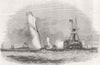 SAILING. Yacht match 1843 old antique vintage print picture