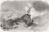 SUSSEX. Wreck of Brig Pilgrim, Brighton 1857 old antique vintage print picture