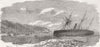SPAIN. Loss of Niger, Santa Cruz de Tenerife 1857 old antique print picture
