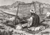 AFGHANISTAN. A Weaver at Jalalabad 1879 old antique vintage print picture