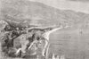 FRANCE.Gare-a-Vent, Menton. Chalet des Rosiers is marked with a White star 1881