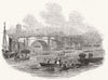 BOATS. The Newcastle Boat Race 1845 old antique vintage print picture