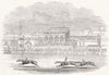 CHESHIRE. Red deer winning the Chester cup 1844 old antique print picture