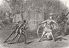 LONDON. Scene from the Covent Garden pantomime 1878 old antique print picture