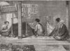 INDONESIA. Embroidering Sarangs  (Sarongs)  in Sumatra 1880 old antique print