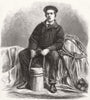 SUSSEX. A Private of the Marine Volunteer corps at Hastings 1861 old print