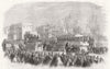 LONDON. Train's Street Railway. Bayswater line, marble arch, Hyde Park 1861
