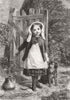 CHILDREN. The Pet of the Village. Dog 1861 old antique vintage print picture