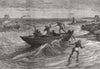 INDIA. Massoolah Boats, Chennai 1880 old antique vintage print picture