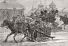 RUSSIA. Scene in a Siberian village during the Butter-week 1882 old print