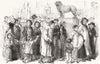 FARMING. Agriculturists at the exhibition 1851 old antique print picture