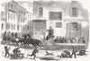 NEW YORK. Winter Sketches from New York. An Omnibus Sleigh 1865 old print
