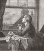 PRETTY LADIES. The Song of the Shirt. Tailor. 1854 old antique print picture