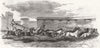 PARIS. The Paris Hippodrome. Seventeen horses driven 1860 old antique print