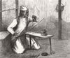 INDIA. A pearl borer of Lucknow 1876 old antique vintage print picture