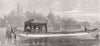 SURREY. The Queen's New Barge for Virginia Water 1877 old antique print