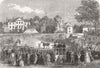 QUORN. Sale of the Earl Of Stamford's hunting stud 1863 old antique print