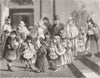 SHAKESPEARE. The Twelfth-night party. Laden with the Spoils 1875 old print