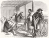 EGYPT. Sketch on the Verandah, at Suez 1857 old antique vintage print picture