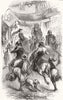 EGYPT. Street scene at Cairo 1857 old antique vintage print picture