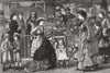 LONDON. Modern Pilgrims. St Govan's well, Kensington Gardens 1877 old print
