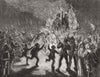 DORSET. The Fifth of November Celebration at Sherborne (Dorset)  1877 print