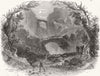 PERFORMING ARTS. Freischutz (Wolf's Glen) at Royal Italian opera 1850 print