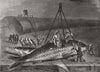 SOCIETY. Preparing dinner 1876 old antique vintage print picture