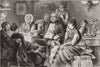 FAMILY. A Family gathering. Grandfather's Christmas song 1875 old print