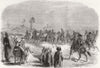 EGYPT. Jereed exercise Arnouts and Arab chiefs; Governor's palace, Asyut 1862