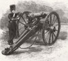 MILITARIA. Mr Clay's new Breech-loading gun 1862 old antique print picture