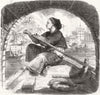 CHINA. Sampan girl on Guangdong river 1858 old antique vintage print picture