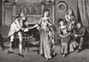 THEATRE. Private Theatricals-A Dress Rehearsal 1883 old antique print picture