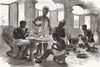 GHANA. Jeweller's shop, Cape Coast Castle 1874 old antique print picture