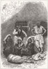 PORTRAITS. Bulgarian Workpeople 1876 old antique vintage print picture