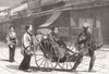 JAPAN. Sketches in Japan. Scene in temple-street, Nagasaki 1874 old print