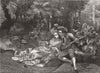 ROMANCE. An Idyll 1877 old antique vintage print picture